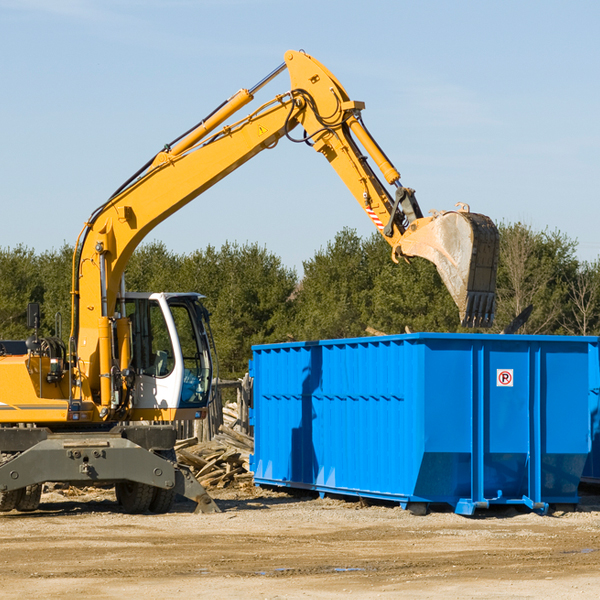 can i choose the location where the residential dumpster will be placed in Frankfort Illinois